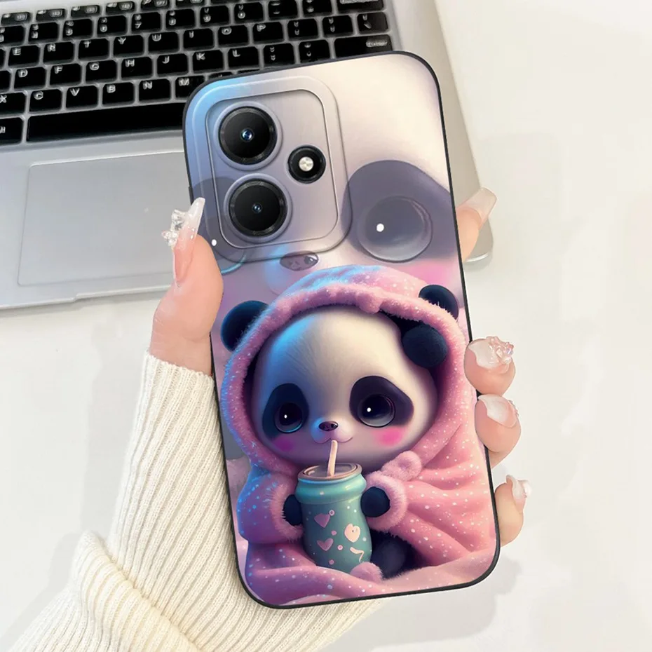 Chic Lens Protective Soft Silicon Phone Case with Cute New Design
