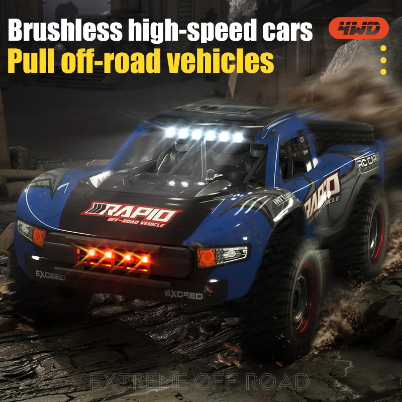 

Q130 2.4G 70KM/H 4WD RC Car With Light Brushless Motor Remote Control Cars High Speed Drift Monster Truck Toy For Adults Kids