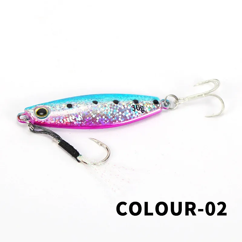 Metal Cast Jig Spoon 10g 20g Shore Casting Jigging Fish Sea Fishing Lure Artificial Bait Tackle 6