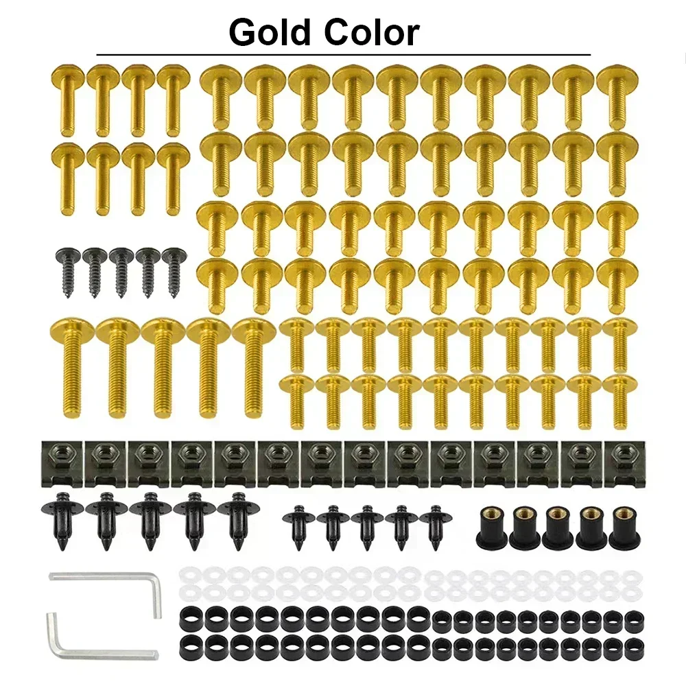 Carénage Moto Carrosserie Vis Kit De Fixations De Carénage Pour Yamaha TMAX500, TMAX530 Et TMAX560, Vis Et Écrous Pour Pare-Brise Boulon Pare-Brise(Orange