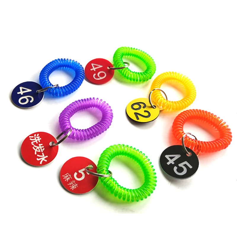 Round Numbered Label Husbandry Farm Beehive Tag Engraved Number Discs Plastic Plaque Number Plate Animal Markers 10/50/100PCS Beekeeping Tools