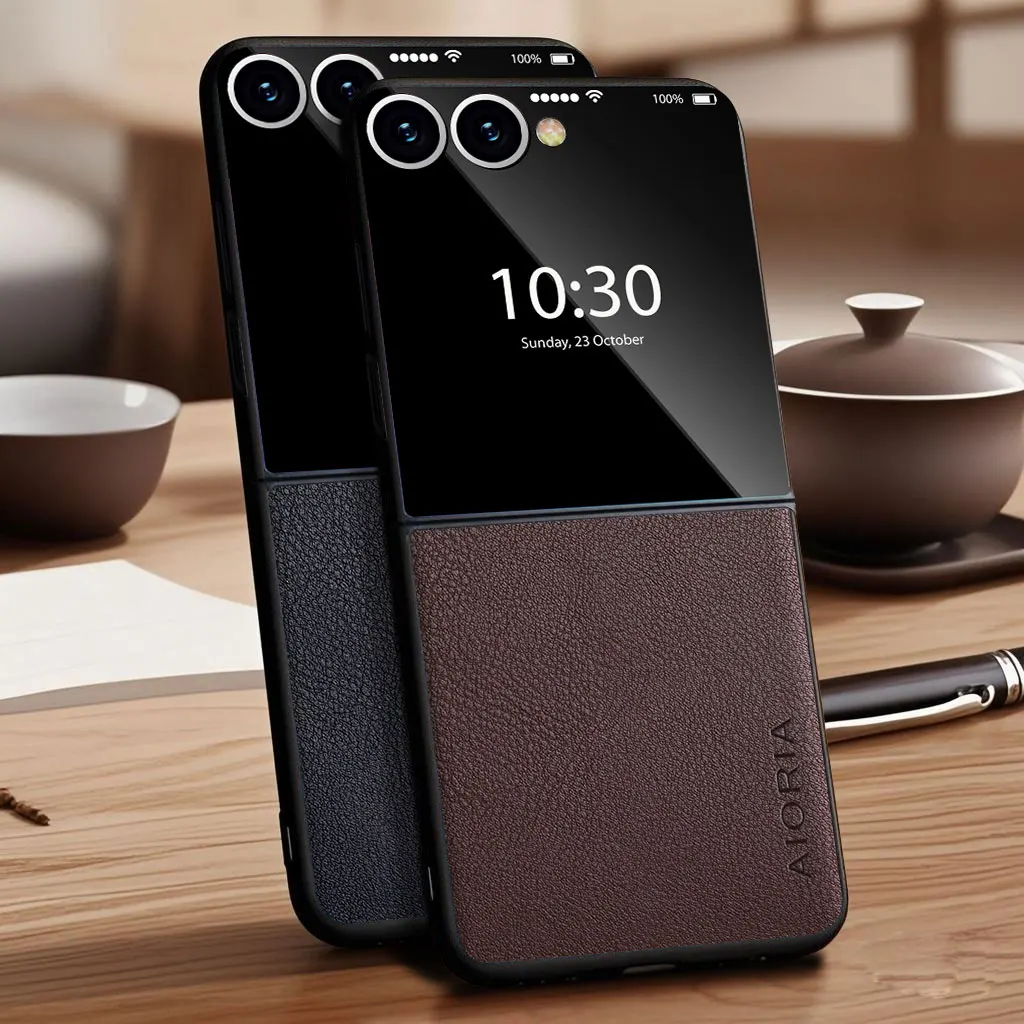 Minimalist Faux Pebbled Leather Case