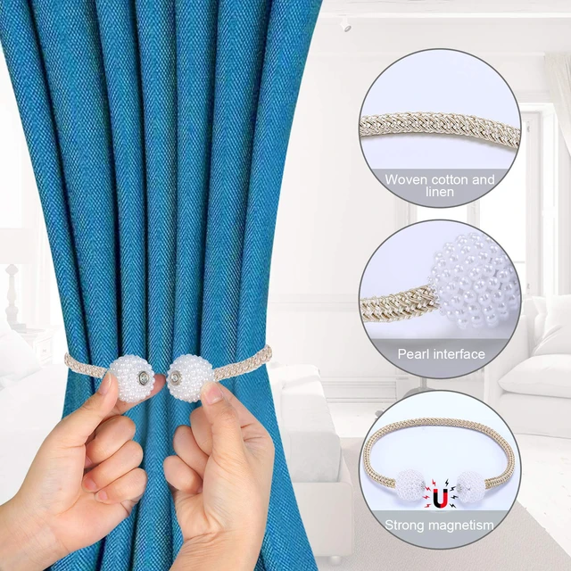 Wholesale Magnetic Curtain Tiebacks Clips Window Curtain Holdbacks