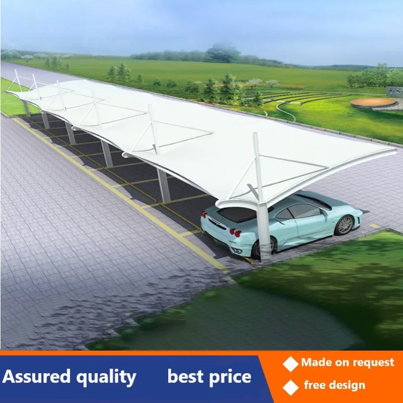 Membrane structure car shed car shed parking steel structure electric awning awning