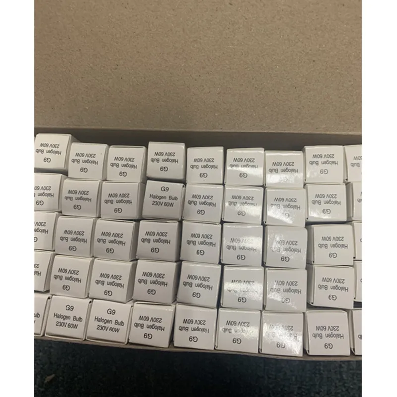 10PCS G9 LED 램프 전구 230V 25/40/60W 할로겐 캡슐 삽입 비즈 크리스탈 디자인 친환경 전구 개별 팩