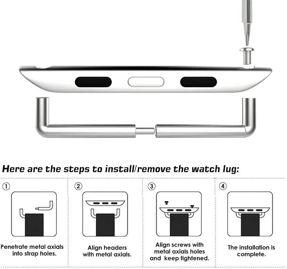 Versatile Adapter for Apple Watch Bands - 22mm Connector