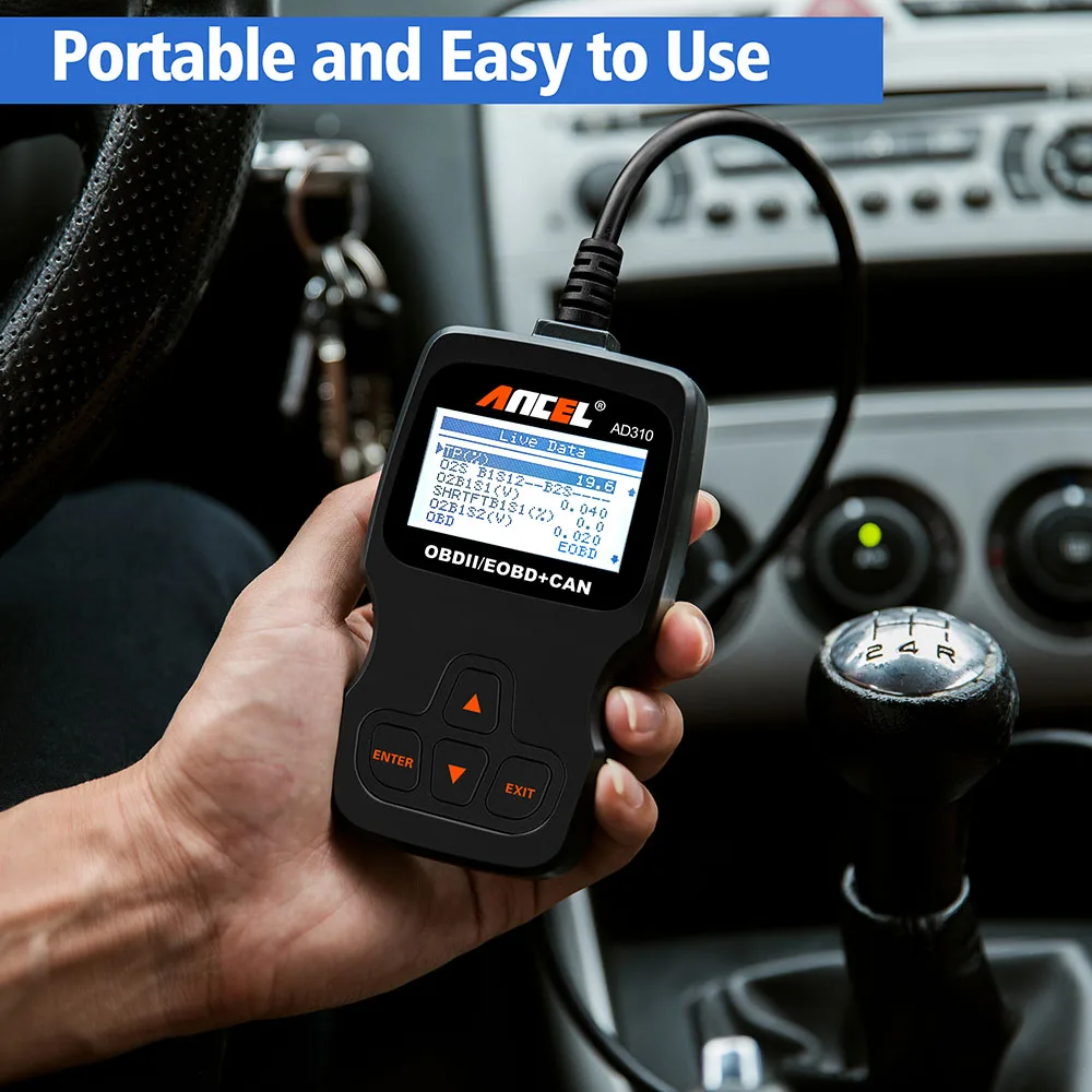 ANCEL AD310 Pro 3-in-1 OBD2 Scanner & Battery Tester – Bluetooth Diagnostic Tool For 12V/24V Batteries, Check Engine Light, Live Data & More - View #8