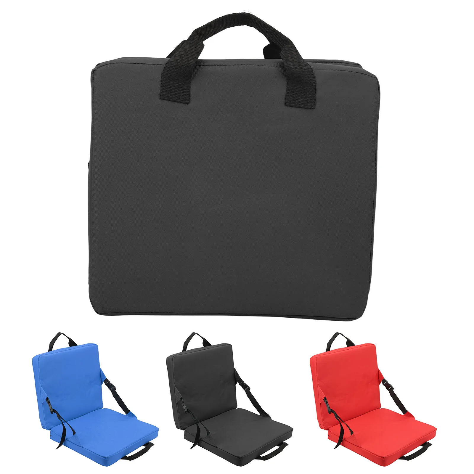 Outdoor Foldable Cushion Outdoor Foldable Chair with Backrest Soft Sponge Cushion Back Chair for Stadium and Beach