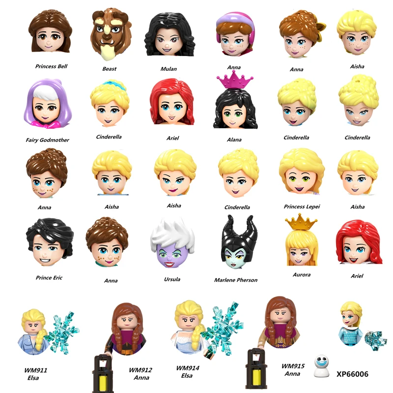 Mini Blocks Princesses Disney Building Blocks Disney Dolls Mulan