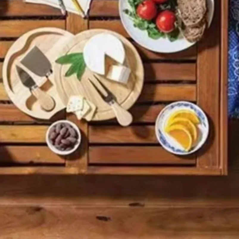 4 Cheese Knives Set Cheese Cutlery Steel Stainless Cheese Slicer Cutter Wood Handle Mini Knife Butter Knife Spatula Fork