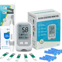 Blood Glucose Meter New Diabetes Kit 50pc Test Strips Lancet for Diabetes Glucometer Blood Sugar Meter Glucose Testing mmol/mg