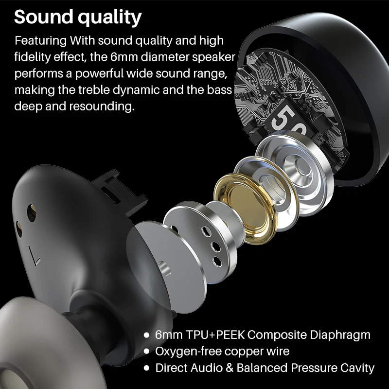 Tozo A1 Bluetooth 5 3 Earphones ,wireless Headphones  Mini , In Ear  Earbuds, Built In Microphone, Immersive Sound Headset, Alina Gadgets