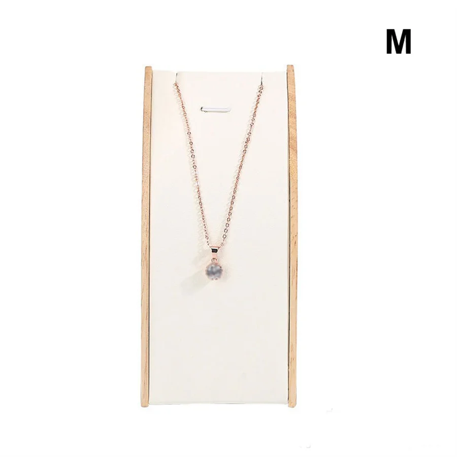 Luxury Wooden Necklace Display Stand for Jewelry – Curved Pendant Holder Organizer for ... - SKU NDS00814 - UGI Packaging
