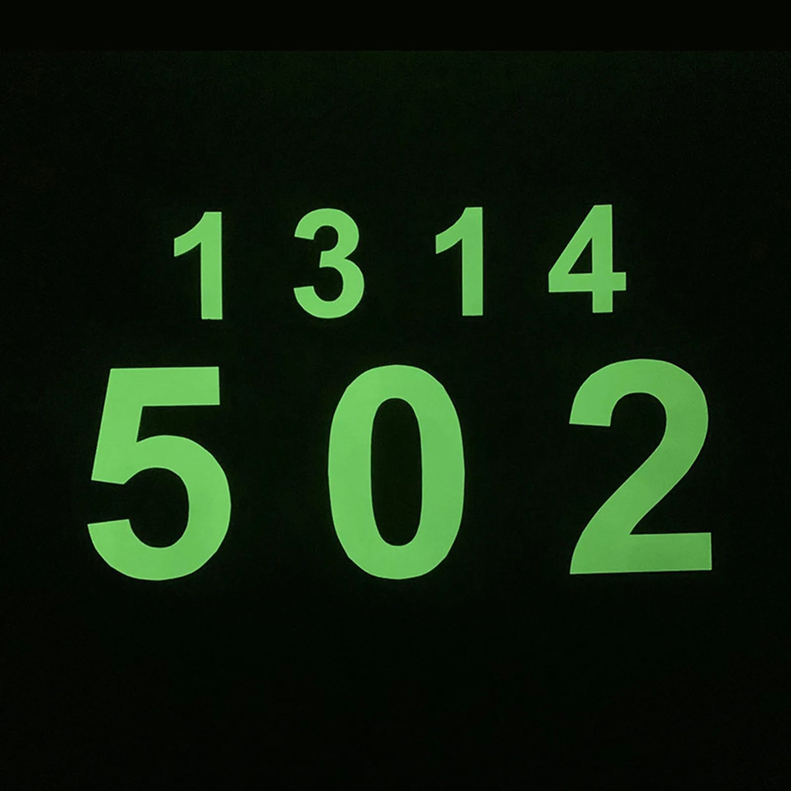 Glow In The Dark Number Sticker Luminous Digits Sticker Kids Bedroom Wall Switch Model Number Diy Decor Label Decal