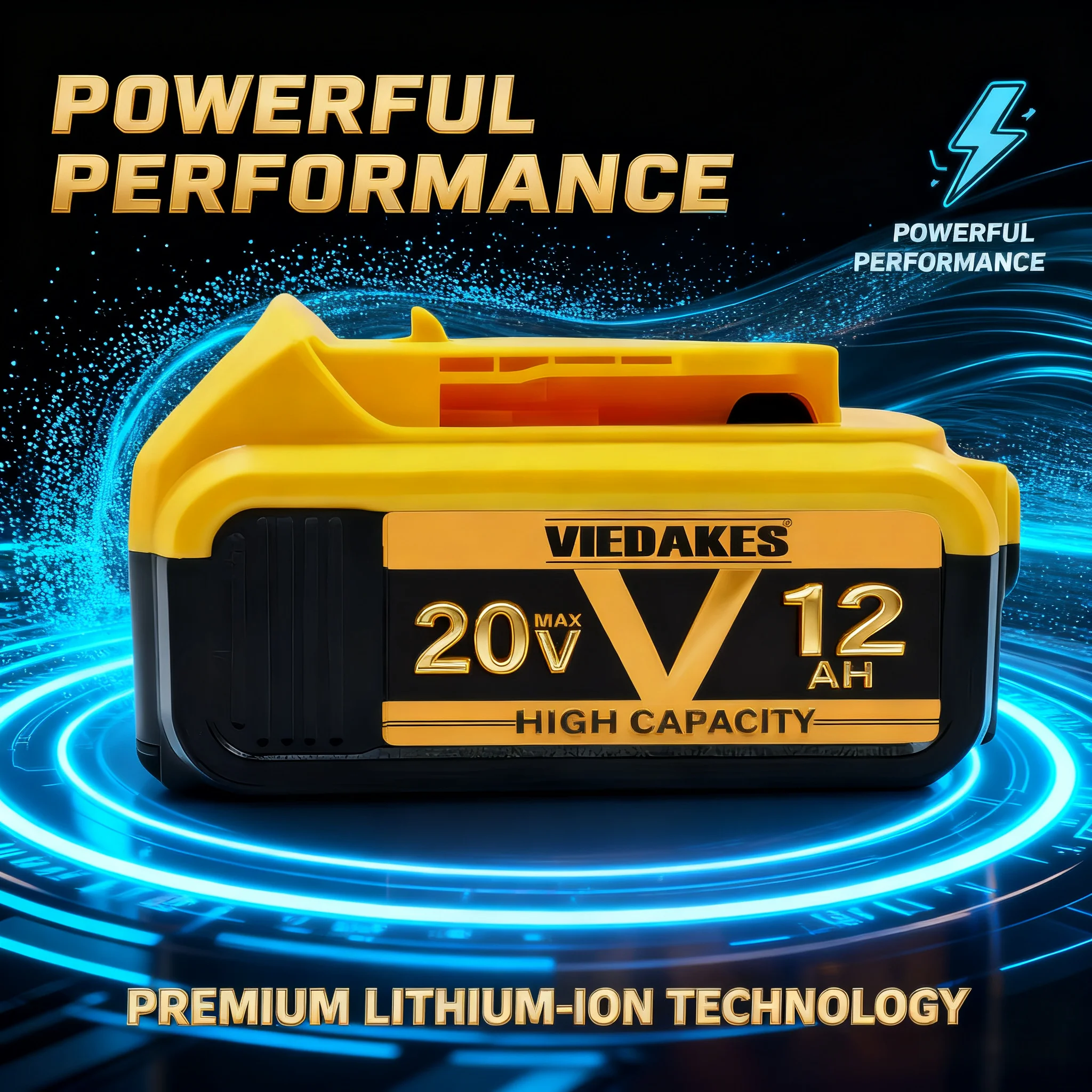 20v 10AH 8AH 12AH, For Dewalt 20V rechargeable tool battery DCB200 DCB201 DCB206