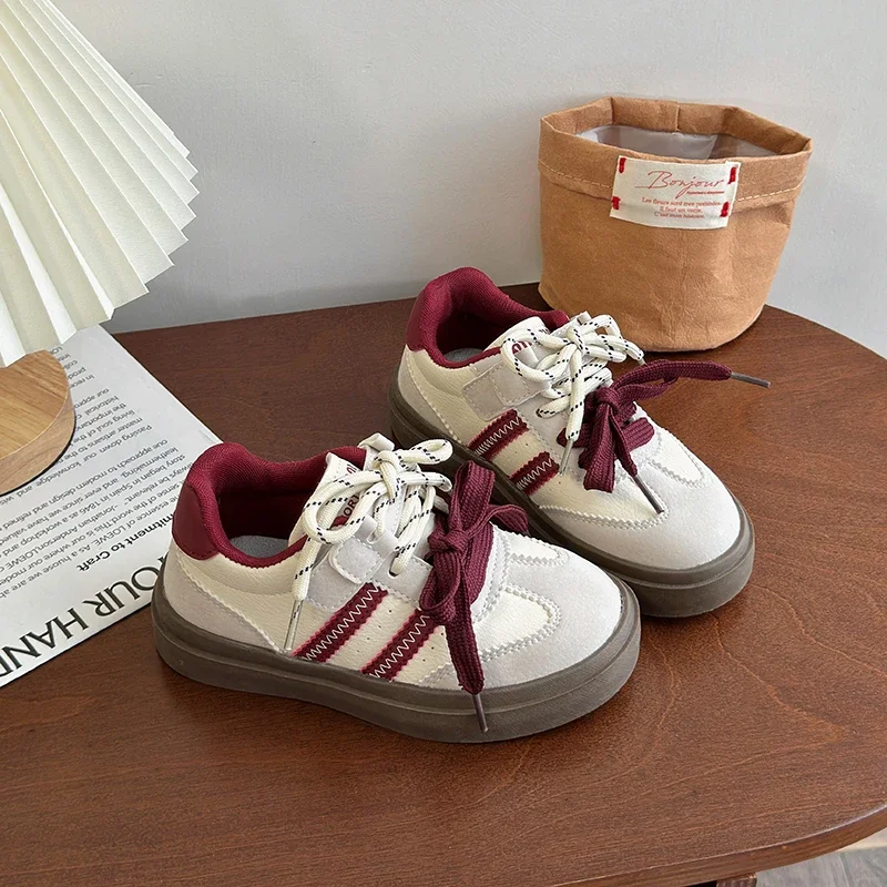 Spring Autumn Kids Casual Shoes Fashion Boys Girls Board Shoes Breathable Little Kids Sports Shoes Fashion Sneakers 3