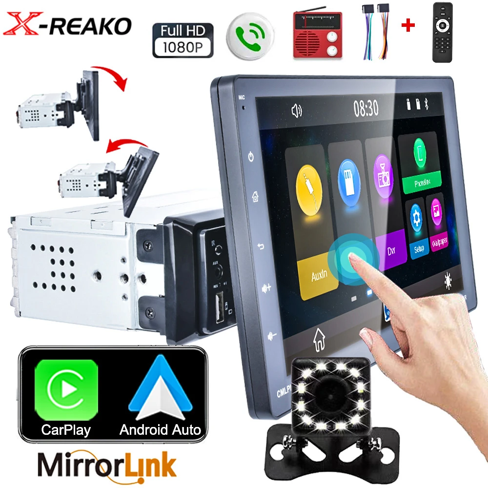 Xreako 1din 9" Inch Multimedia Mp5 Player Removable Touch Screen Car