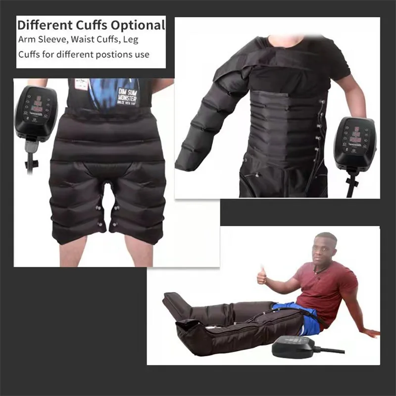 Masajeador de compresión Syeosye de 6 cavidades para piernas y pies, presoterapia, circulación y aire, promueve la relajación sanguínea y recupera la salud._voghion.com