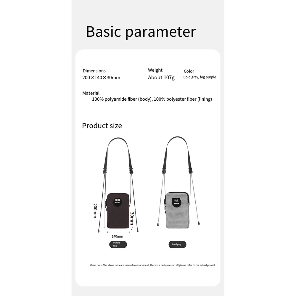 FZCSPEED Mobile Phone Travel Bag Outdoor Multi-Purpose Bag with Shoulder Strap Suitable for Outdoor Hiking