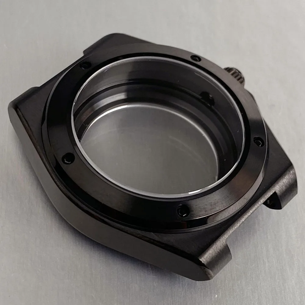 Black PVD 40mm Ingenieur Automatic Watch Case with Sapphire Crystal, 200m Waterproof