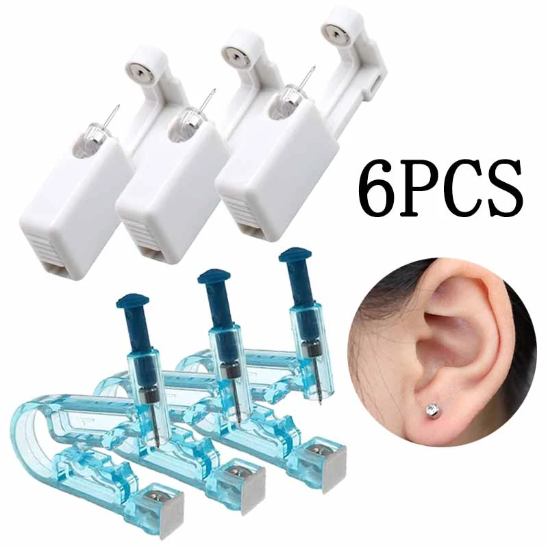 1/2/6/12Pcs Disposable Ear Piercing Gun Tools Kit Healthy Safety