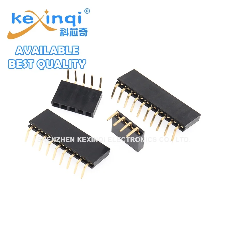 10-20pcs 1*1X 2/3/4/5/6/8/10/40 PIN Single Row Female pitch 2.54mm Pin Header Connector Socket Bend 90 Degrees SMD 3p/4p/6p/8p