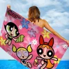 P-PowerpuffES-GirlS Towel Microfiber Beach Towel Absorbent Quick dry Soft Yoga Swimming Resort Mountain Climbing Towel 2
