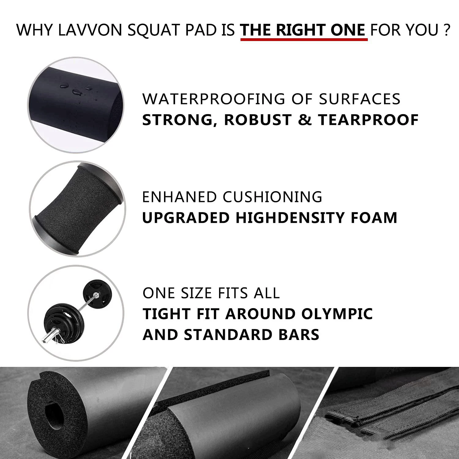 Weightlifting Squat Foam Neck Guard Barbell Sleeve Sports Dumbbell Bar Shoulder Back Protective Pad With Strap For Gym 6
