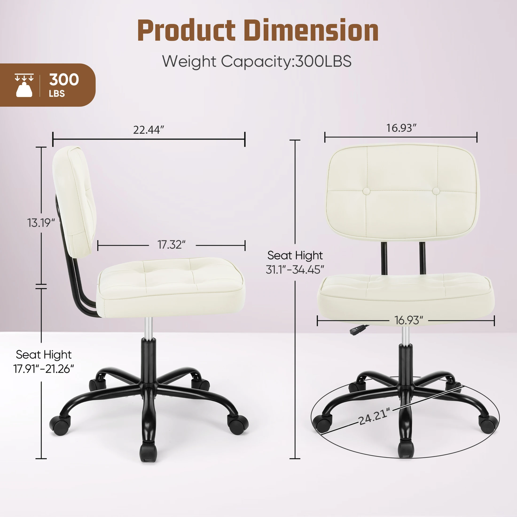office chair adjustable height