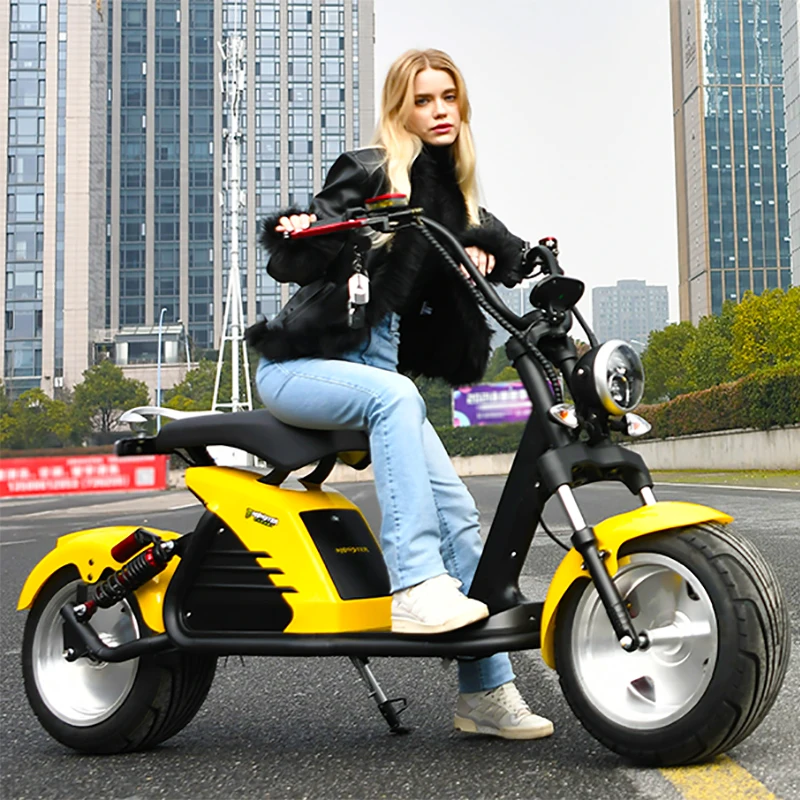 Adult Electric Motorcycle 3000W Motor Max Speed 75 KM/H 18 Inch Fat Tire 60V30AH Mileage 60-80KM 2 Wheel E Scooter