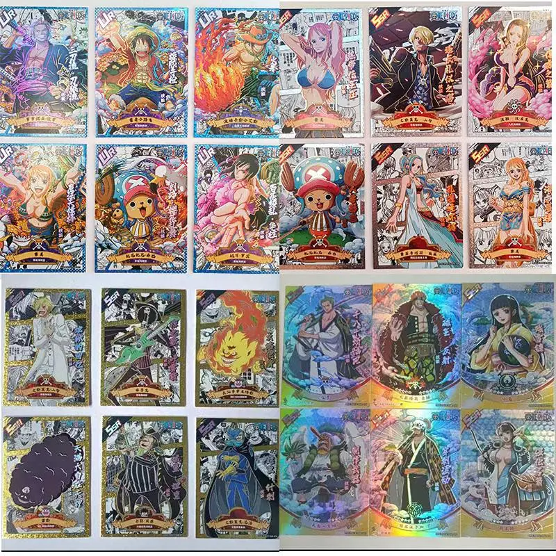 

Anime One Piece Ur Ssr Card Monkey D. Luffy Roronoa Zoro Game Collection Rare Cards Children's Toys Boys Surprise Birthday Gifts