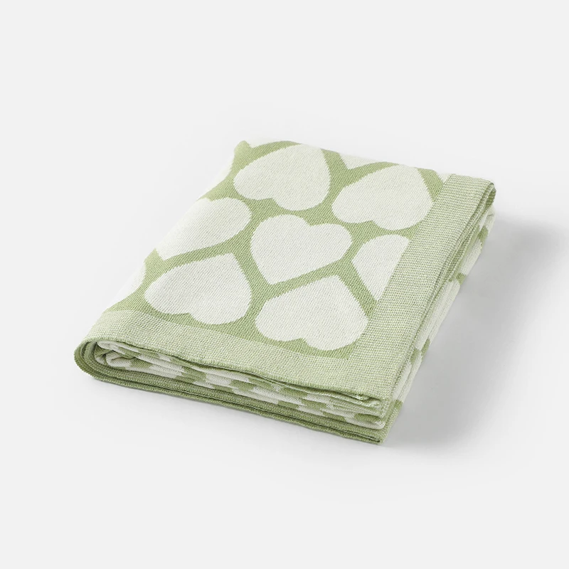 Newborn Baby Blankets Swaddle Wrap 90*70cm Cotton Knit Infant Soft Reversible Stroller Nursery  Bedding Cradle Quilt All Seasons 3