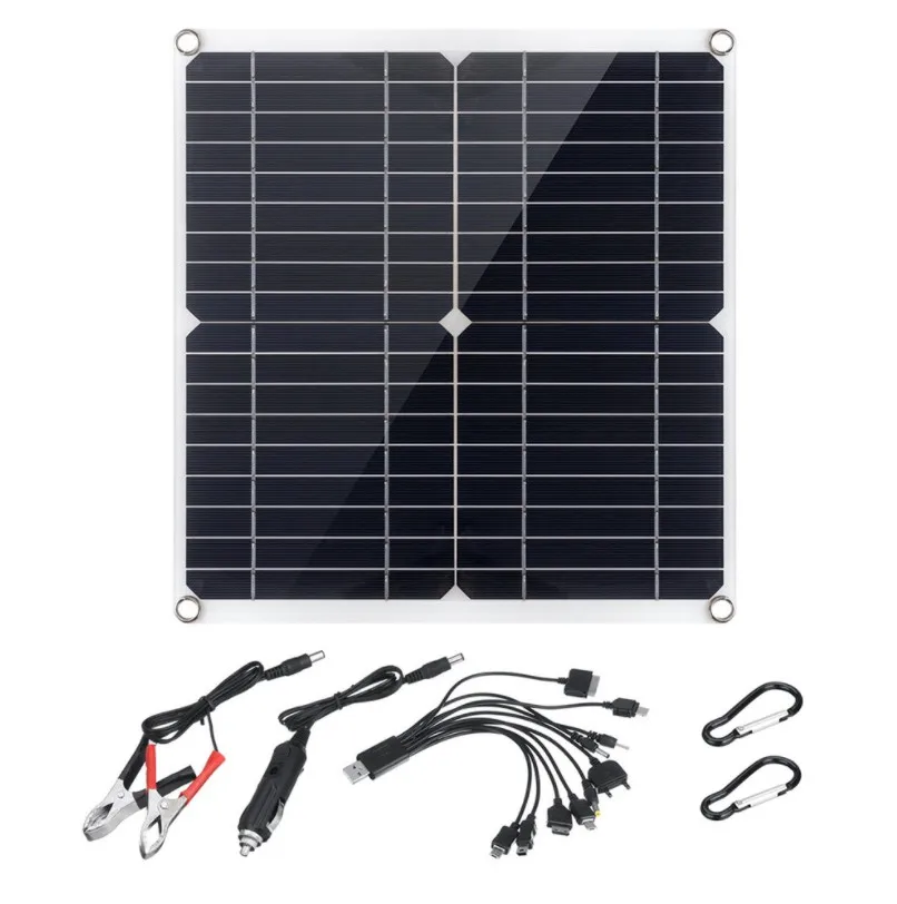 Solar panel 12v kit complete flexible solar charger for 12v battery car boat refrigerator home camping
