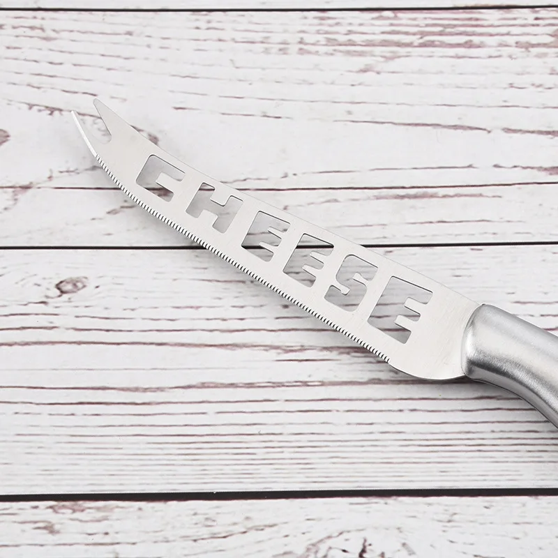 Stainless Steel Cheese Knife Hollow Butter Knife Sawtooth Fruit Kitchen Baking Utensils