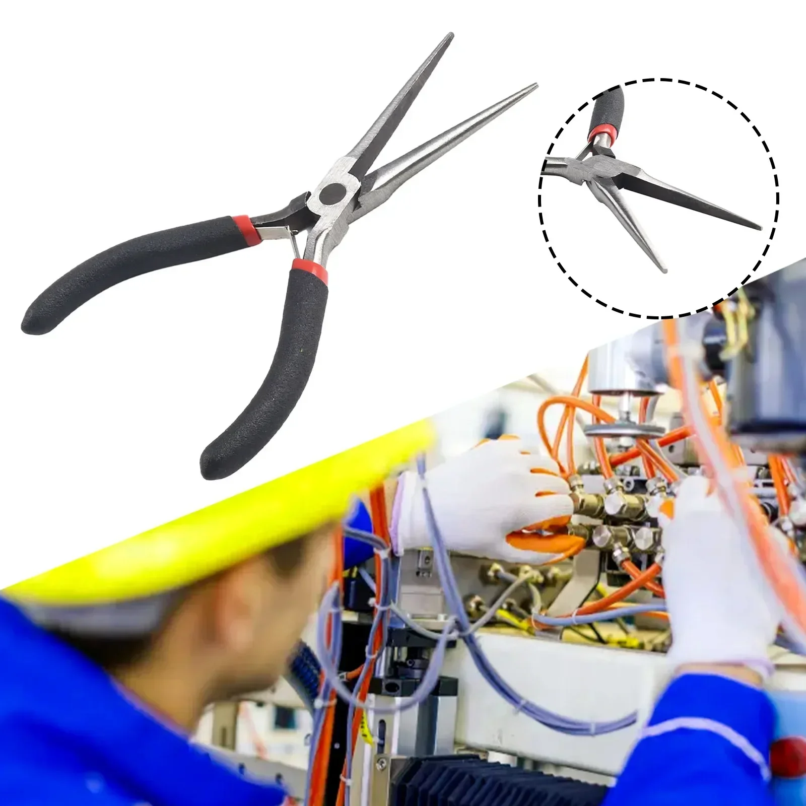 Mini Long Needle Nose Pliers Precision Wire Plier Repair Tool Beading Make 150mm For Electronic Industry Repair 4
