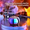 Portable Wireless Bluetooth Speaker New Steel Gun Metal Heavy Subwoofer Outdoor Mini Bluetooth Small Speaker for Home Office 3