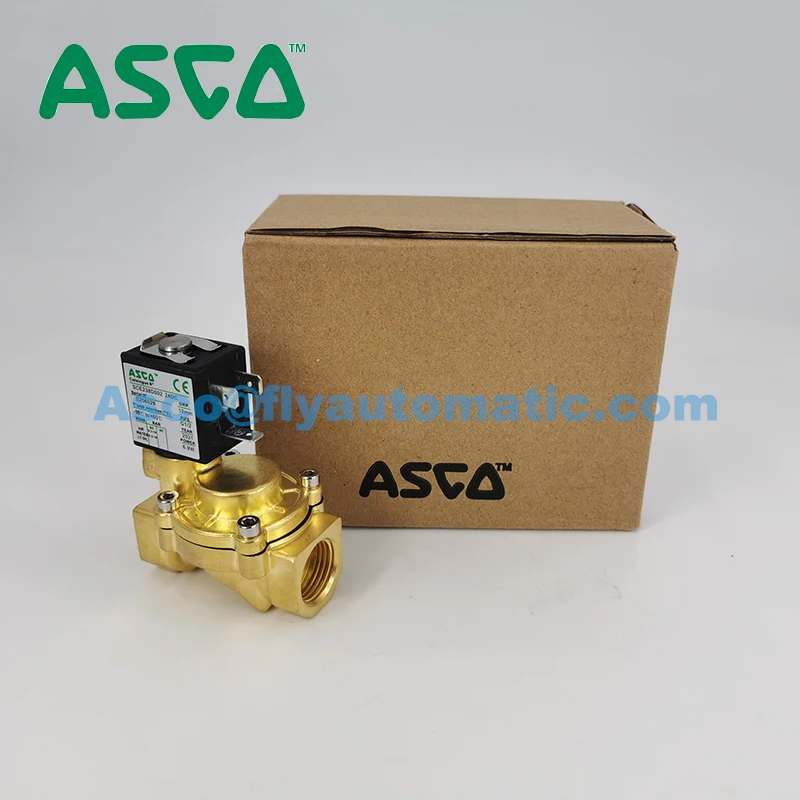 

ASCO Solenoid Valve SCE238D002 2/2Way Pilot Water Valve NC - Normally Closed G1/2 Brass Valve
