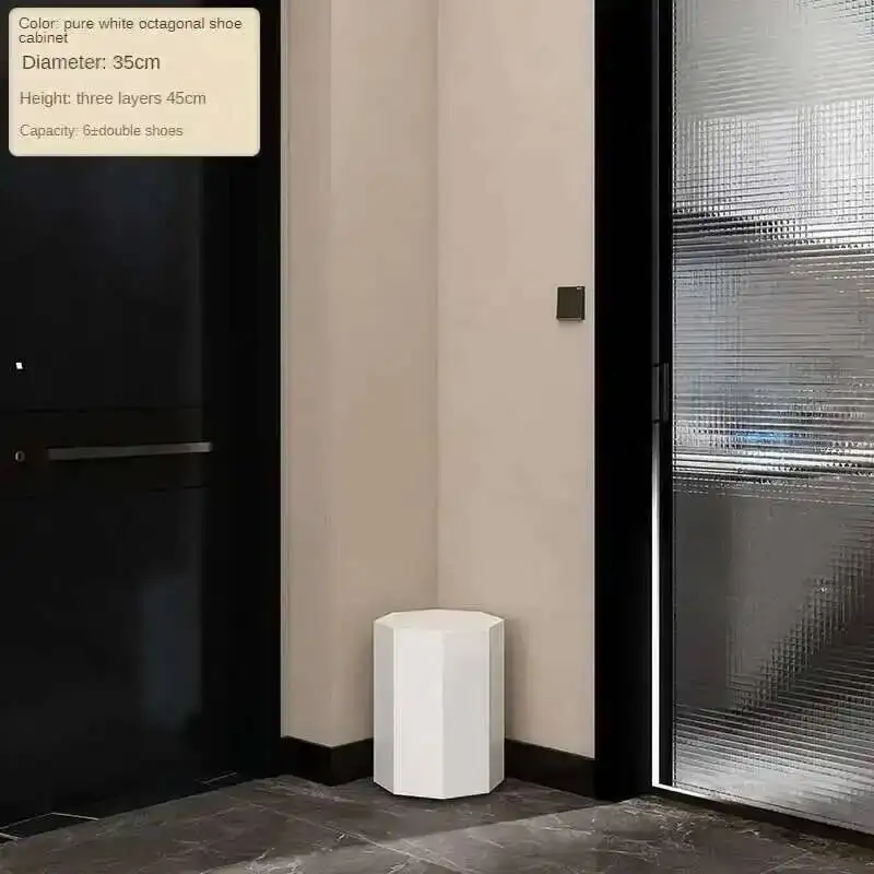 Obrotowe Szafki na Buty Amerykańskie Meble do Salonu Wielofunkcyjne Półki na Buty Przedpokój Domu Ultra-wąski Okrągły Organizer na Buty
