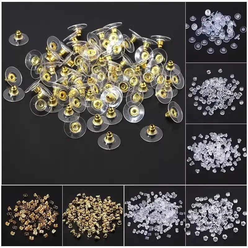 DIY Ear Plugs Piercing Multiple Shapes Ear Buds Earings Free Shiping Set Earring Back Cap Anti Lost Earplug Earlobe Bullet Tube