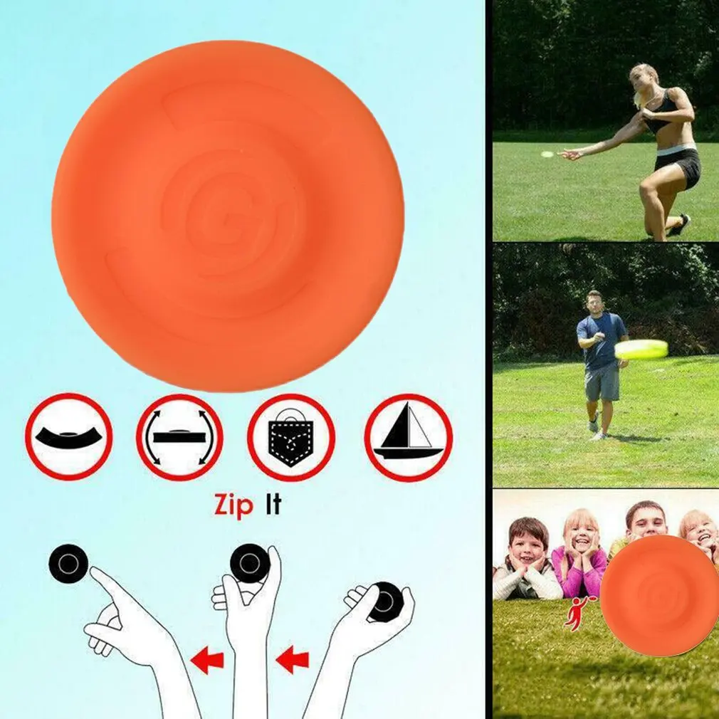 

Flying Saucer Mini Pocket Flexible Soft Spin Flying Saucer Flying Disc Disk Professional Fashion Decompression New Movement