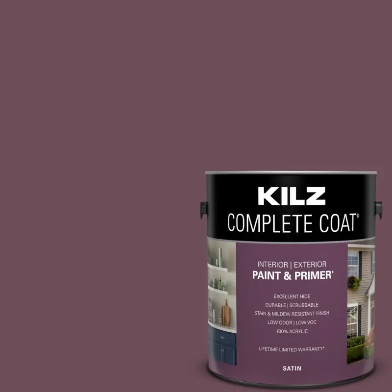 

Coat Paint & Primer, Interior/Exterior, Satin, Aged To Perfection, 1 Gallon