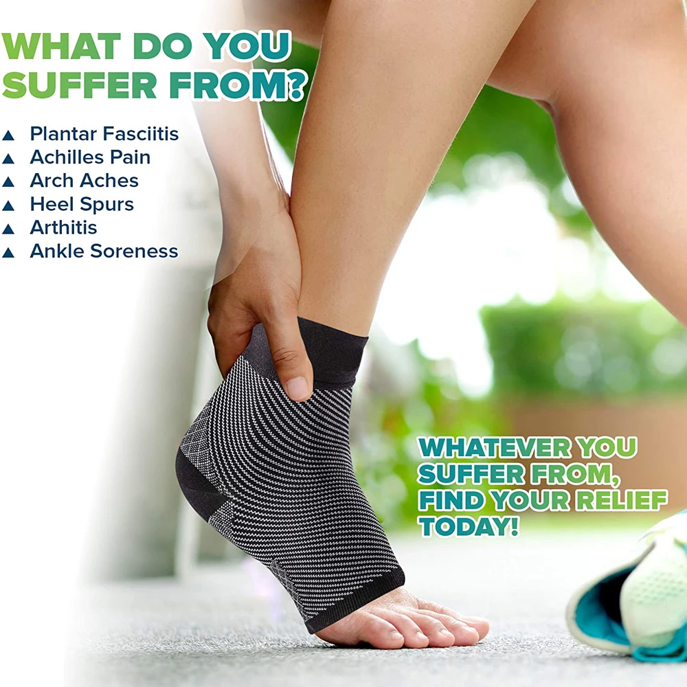 Plantar Fasciitis Foot Compression Sleeves Ankle Brace 1Pair for Injury Rehab & Joint Pain Support for Achilles Tendonitis ankle support,plantar fasciitis brace