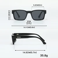 Lunettes de soleil polarisées carrées de qualité pour hommes, noyau métallique UV400 unisexe, pour voyage, randonnée, plage, pêche 4