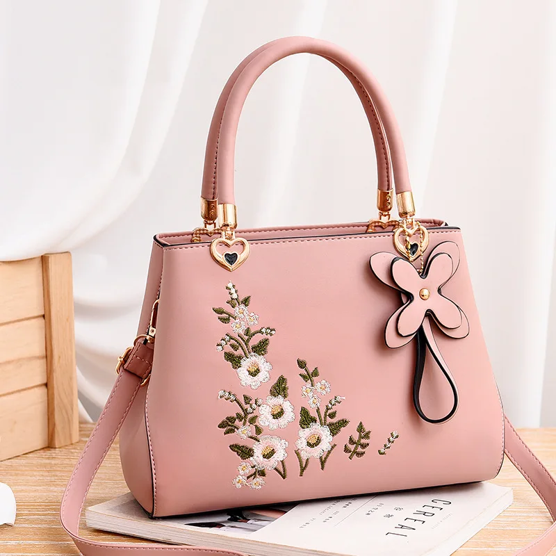 Women Leather Handbags 2023 New Embroidered Messenger Bags Hand Bags For  Women Female Bag Sac Femme Sac a Main Ladies Hand Bag - AliExpress
