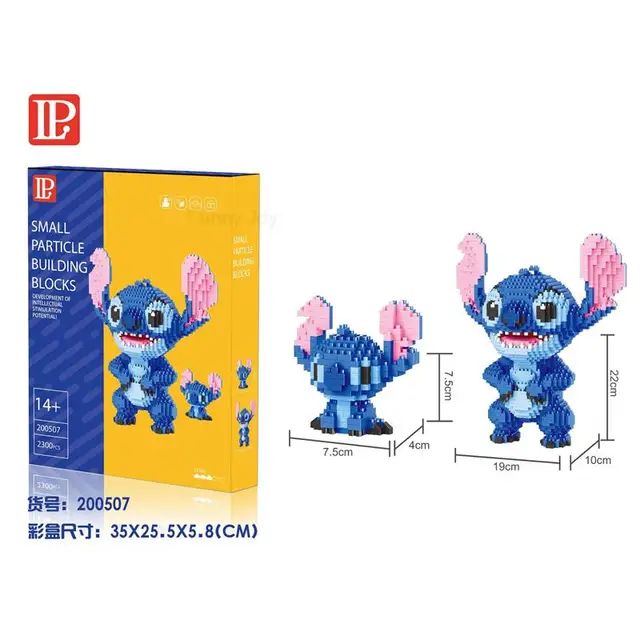 lilo and stitch puzzle, Stitch Building Blocks,Lilo & Lilo Building Blocks  Cartoon Stitch Mini Bricks Set Plastic Particle Building Toys For Teenagers