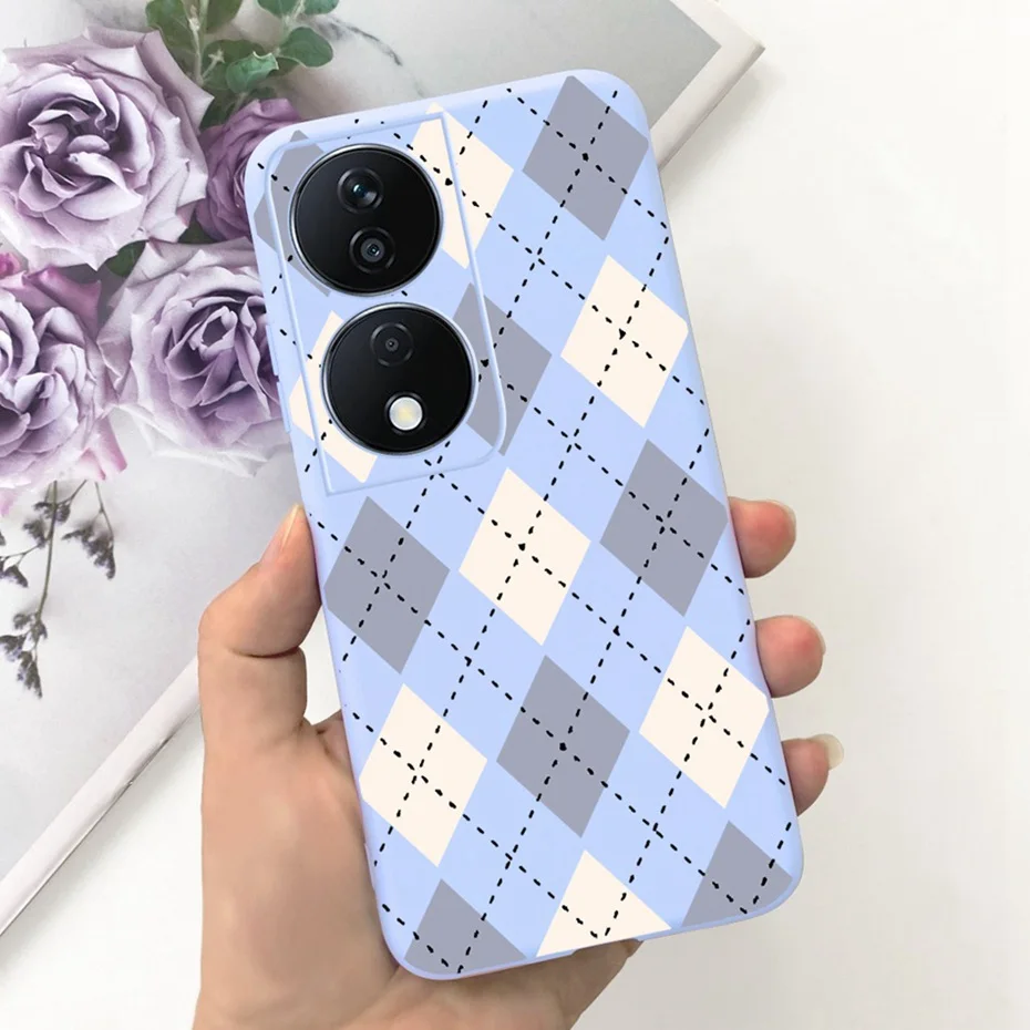 Lovely Printed Candy Color Phone Case - Soft Silicon TPU Shockproof Back Cover