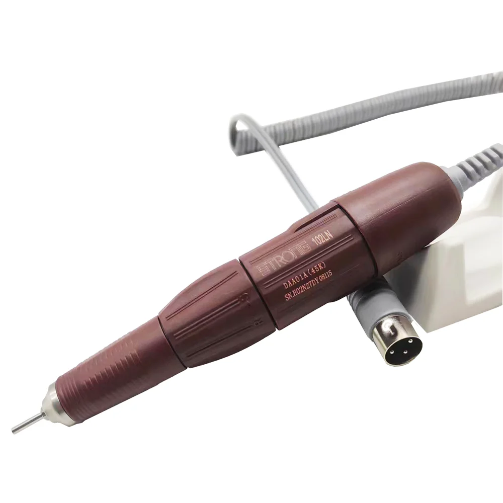 45000RPM STRONG 102LN Micromotor Electric Nail Drill Handpiece For STRONG 210 Marathon Manicure Machine Handle Nails Tools nail drill bits electric nail drill