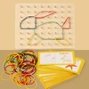 Wooden Montessori Geometric Creative Pegboard, CHILDREN'S Early Education Montessori Toy Puzzle Game 3