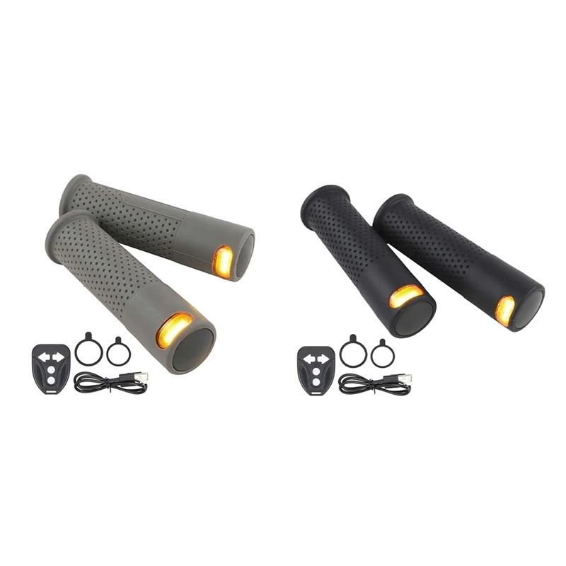 Scooter Hand Bar Grips With Turn Signal Light Handlebar For Xiaomi / Ninebot E-Scooters Handle With Slot Grip-A82K