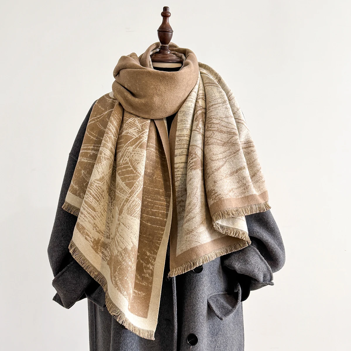 New Luxury Brand Cashmere Women Print Scarf Winter Warm Shawl and Wrap Bandana Pashmina Female Foulard Blanket Poncho Scarves